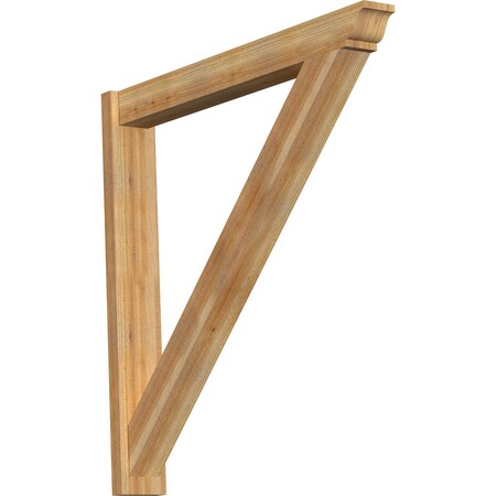 Ekena Millwork Traditional Traditional Rough Sawn Outlooker, Western Red Cedar, 6"W x 46"D x 46"H OUT06X46X46TRA01RWR